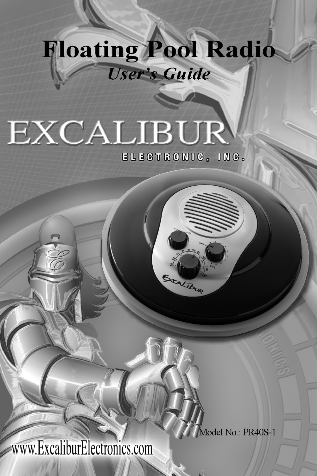 Excalibur electronic PR40S-1 manual 