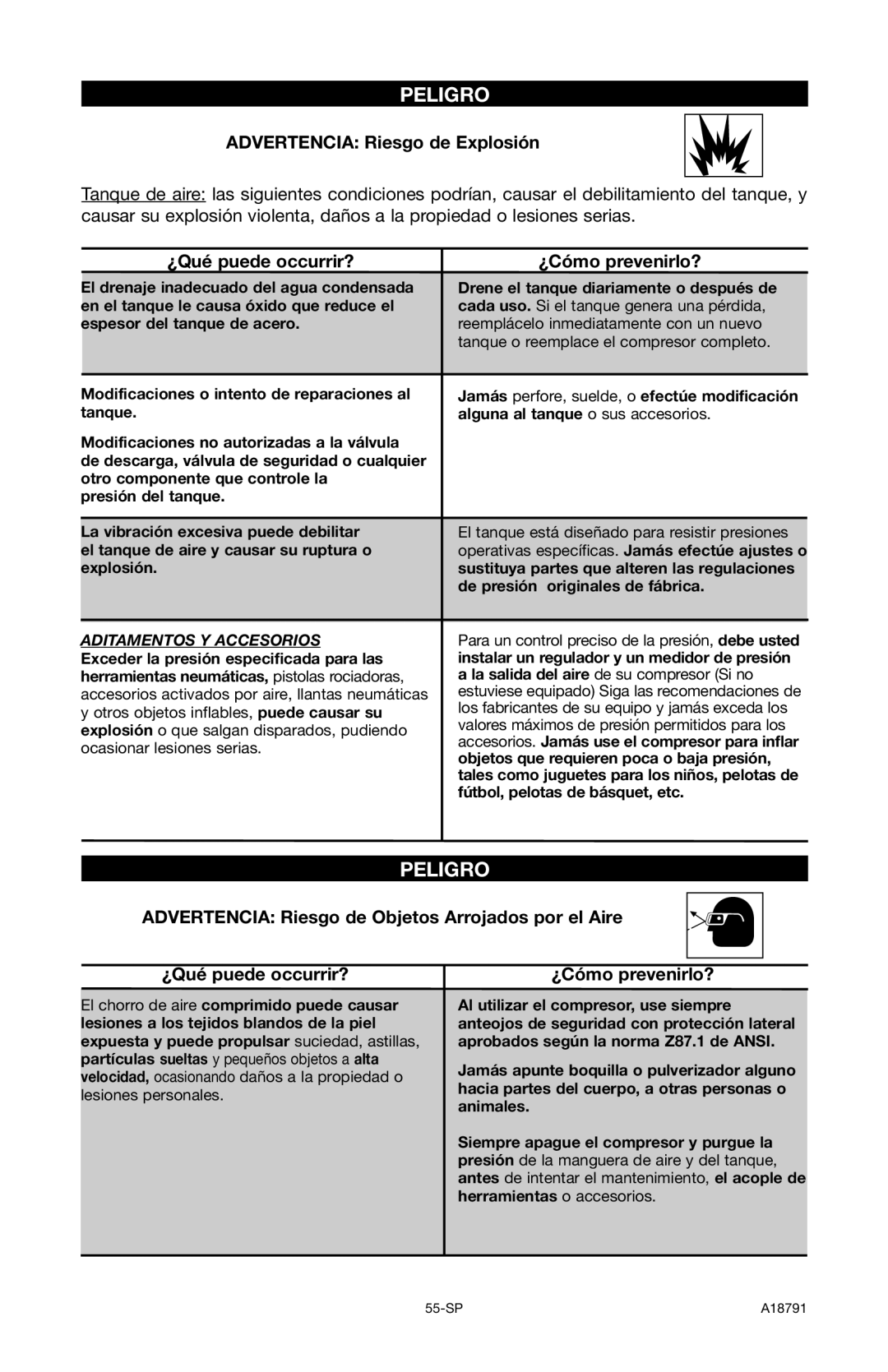 Excell Precision E7540 operation manual Advertencia Riesgo de Explosión, ¿Qué puede occurrir? ¿Cómo prevenirlo? 