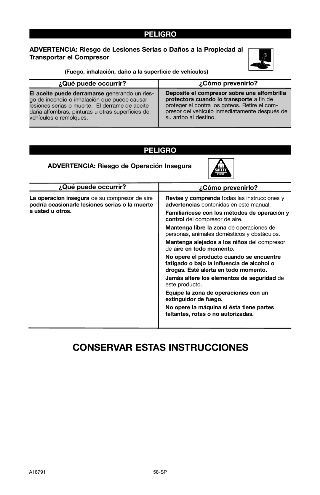 Excell Precision E7540 operation manual Conservar Estas Instrucciones 