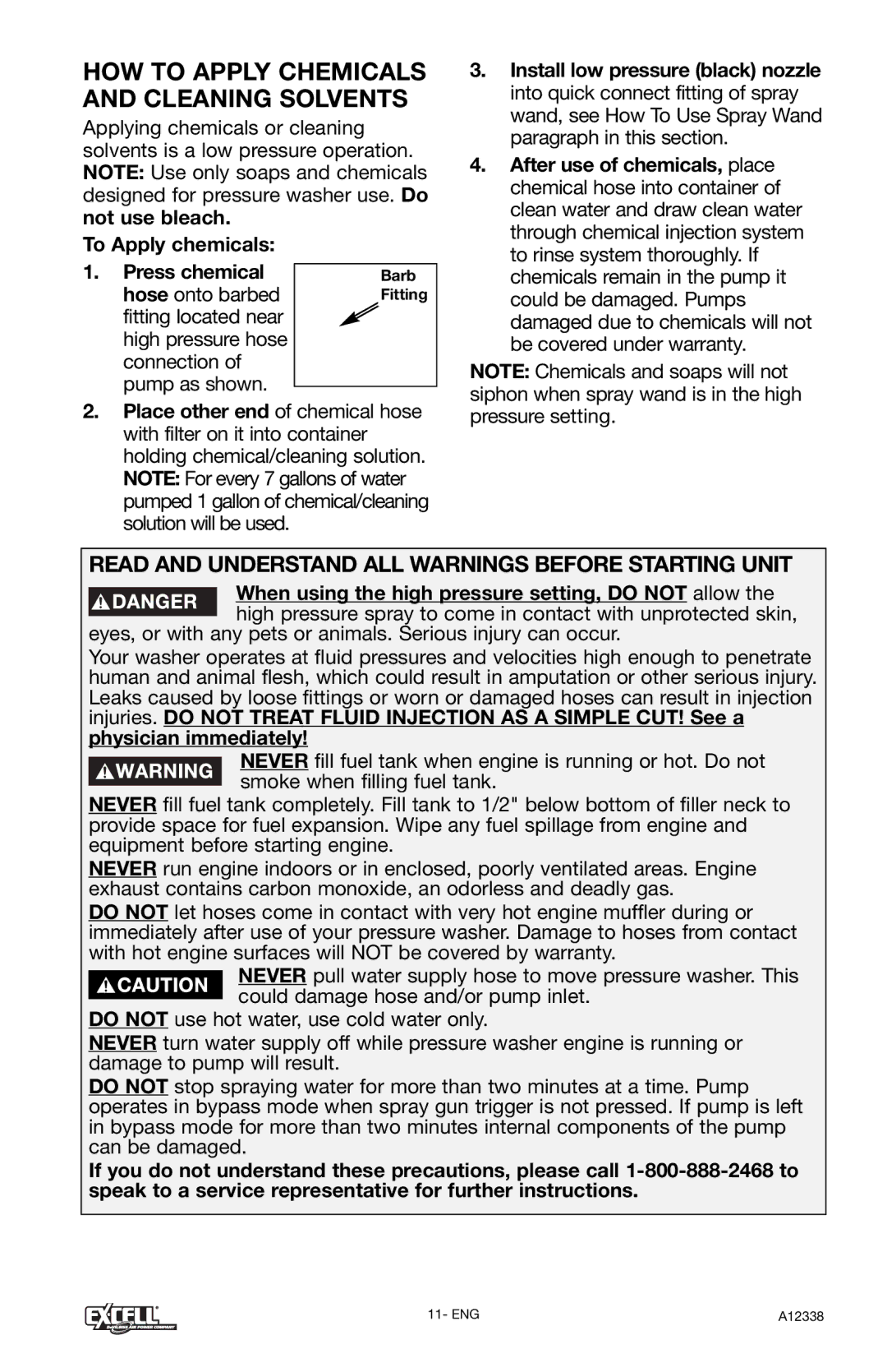 Excell Precision XR2750 operation manual HOW to Apply Chemicals and Cleaning Solvents, To Apply chemicals Press chemical 