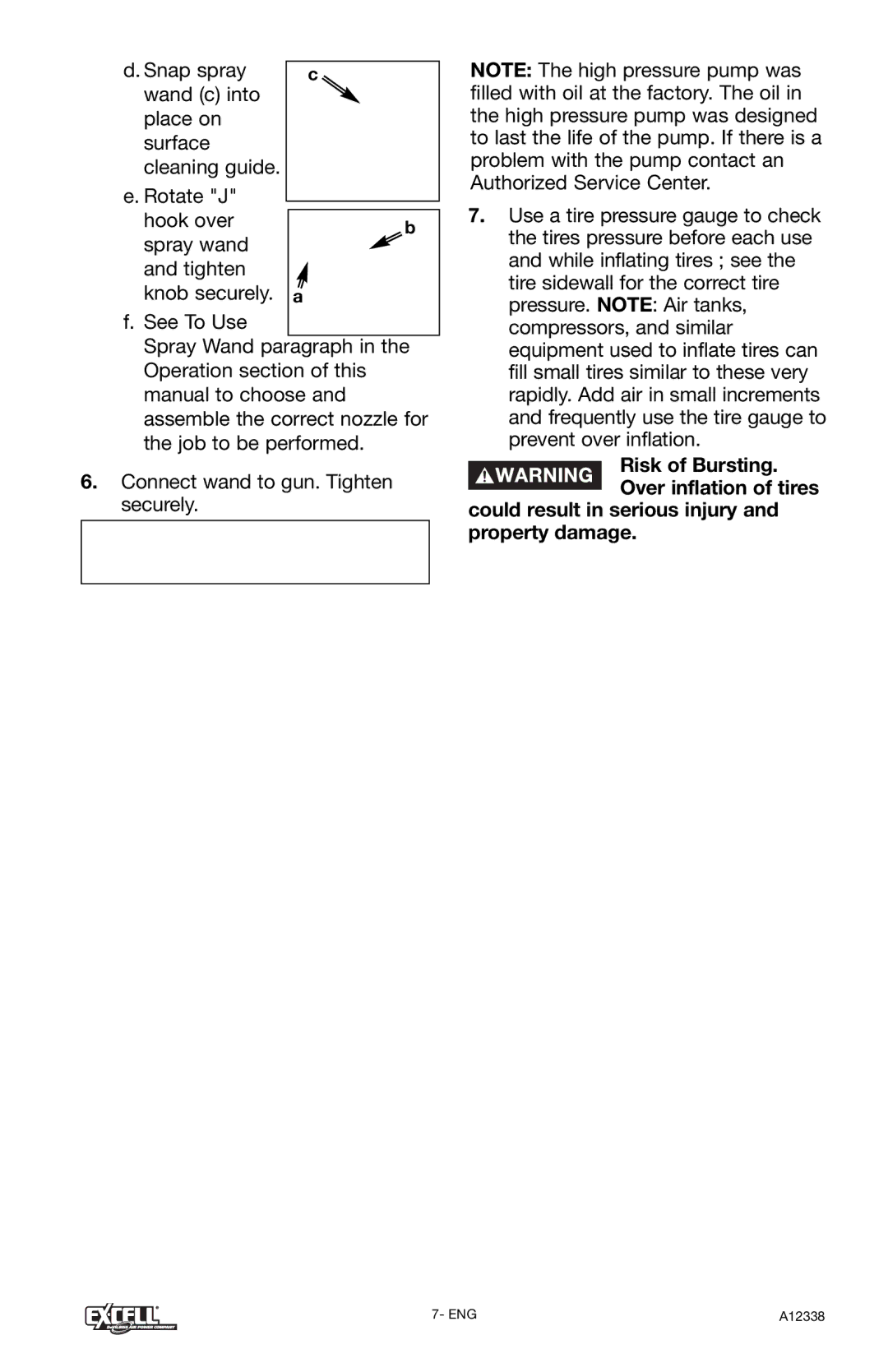 Excell Precision XR2750 operation manual ENG A12338 