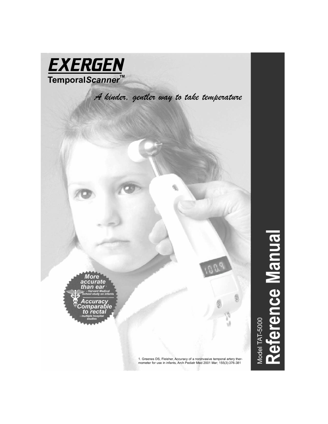 Exergen TAT-5000 manual Exergen, TemporalScannerTM 