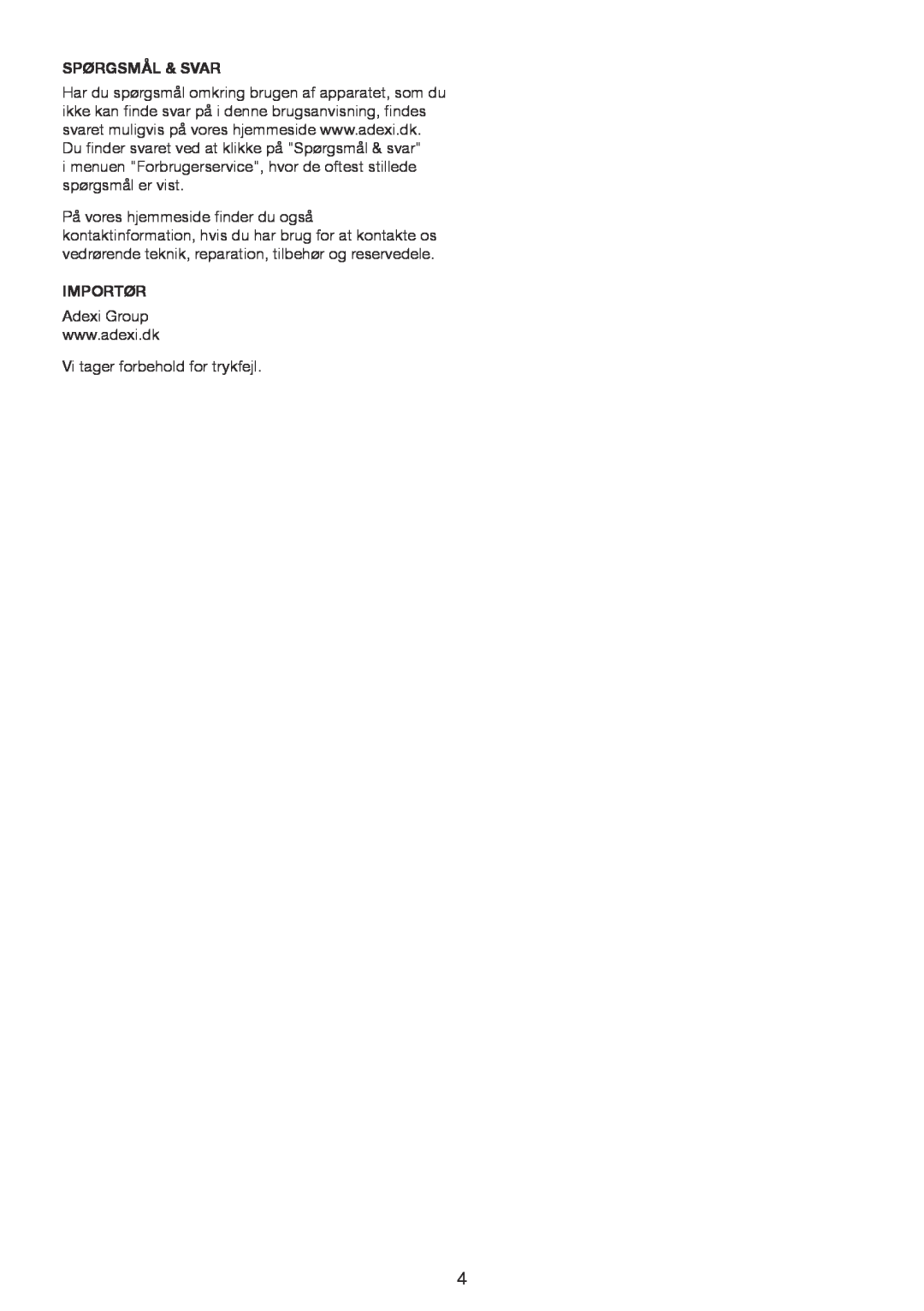 Exido 245-065 manual Spørgsmål & Svar, Importør 