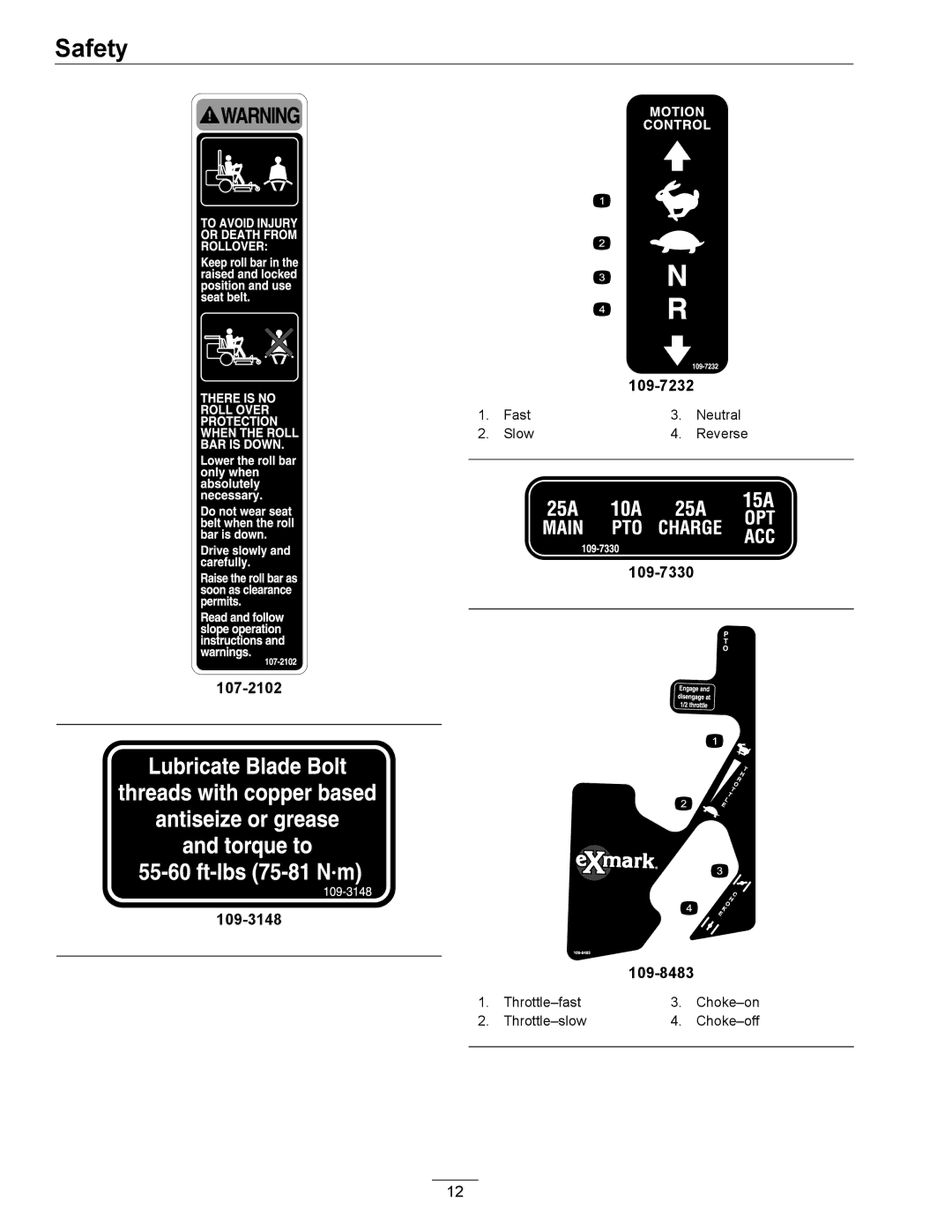 Exmark 000 & higher, 312 manual 109-7232 