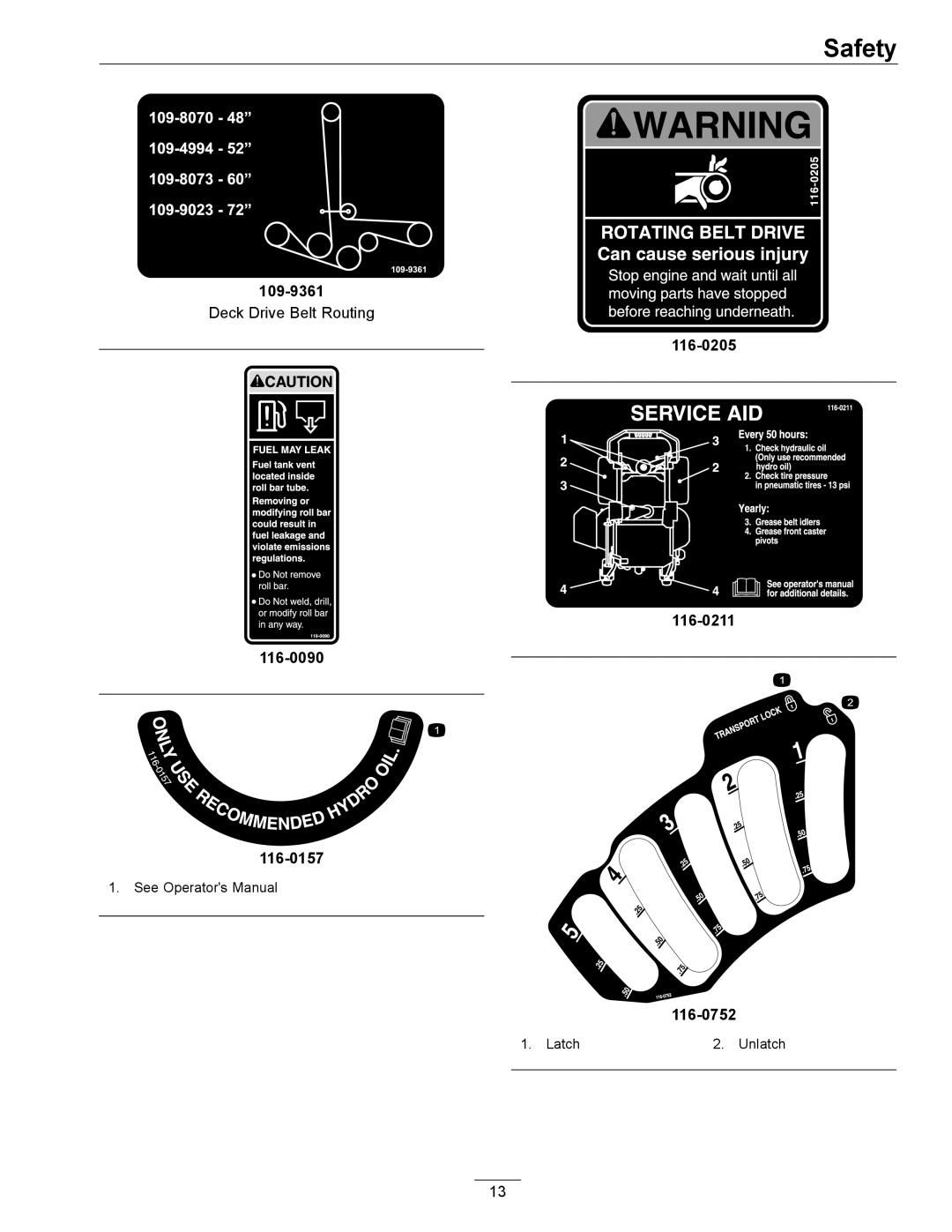 Exmark 312 manual 109-9361 