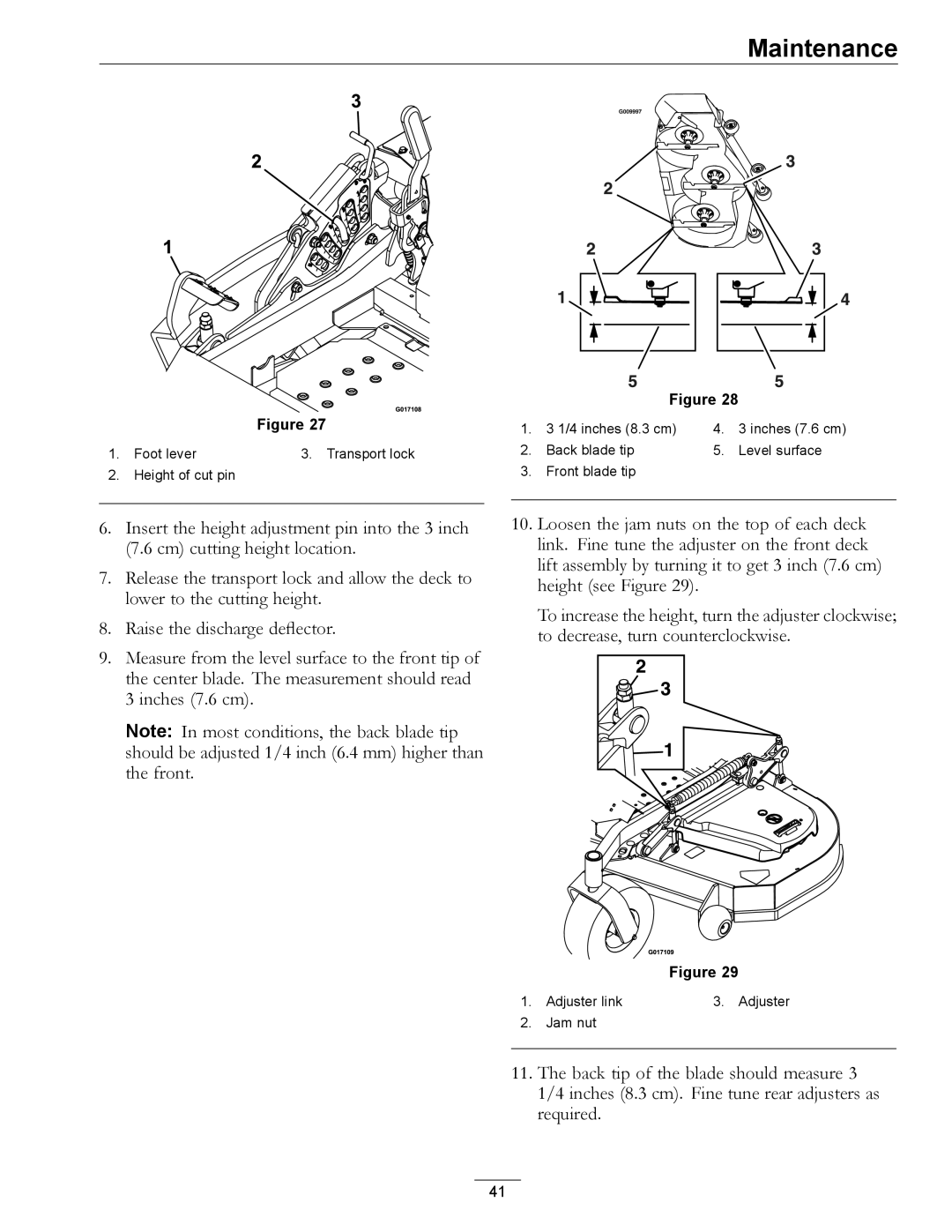 Exmark 0, 312 manual inches 8.3 cm 