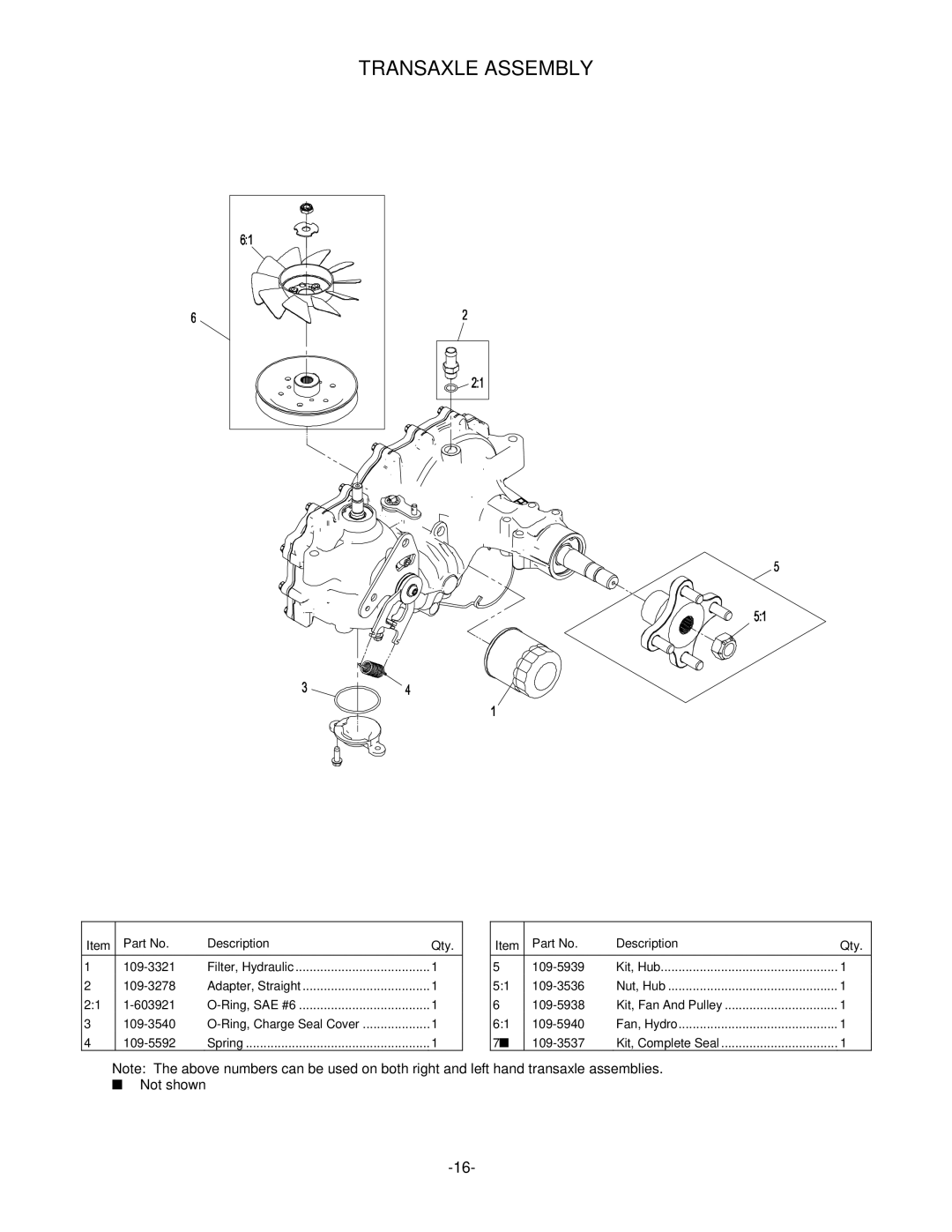 Exmark 4500-339 manual Transaxle Assembly 