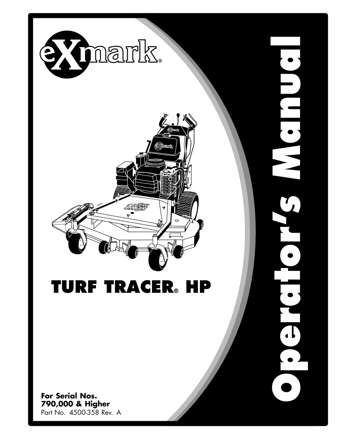 Exmark 4500-358 manual Turf Tracer HP 