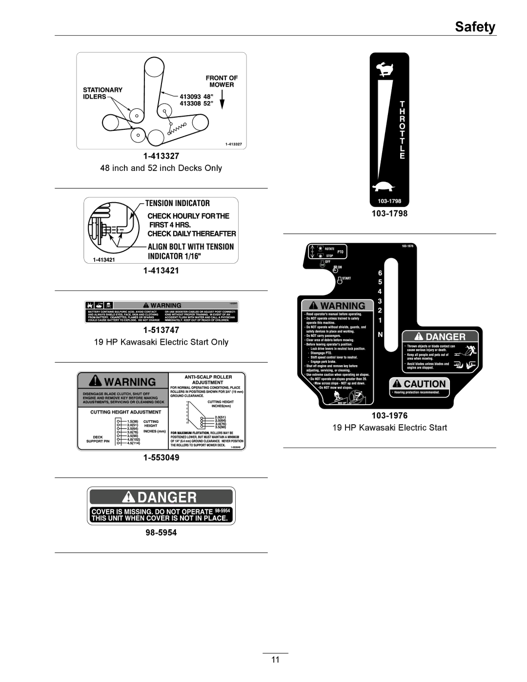 Exmark 4500-358 manual 413327 