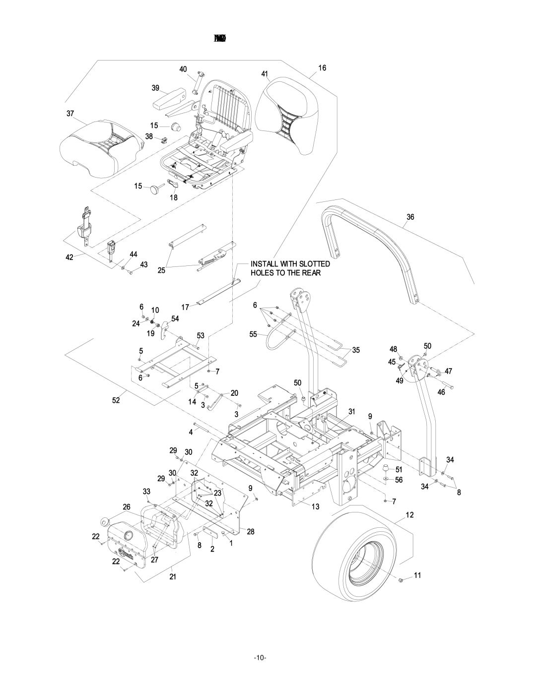 Exmark 4500-380 manual Main Frame Group 