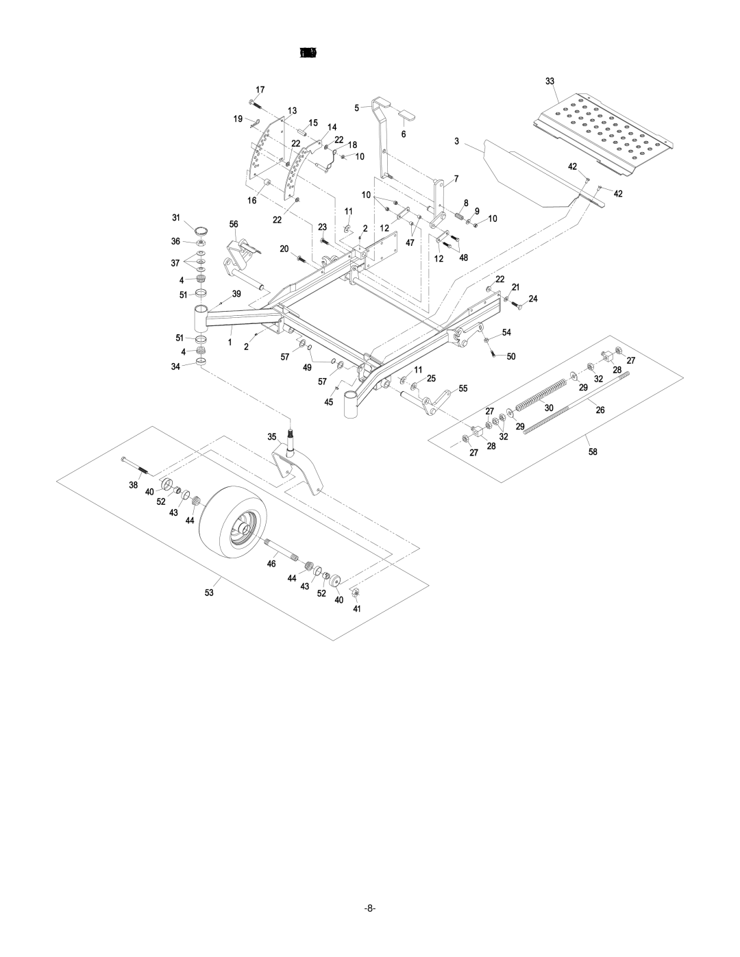 Exmark 4500-380 manual Front Frame Group 