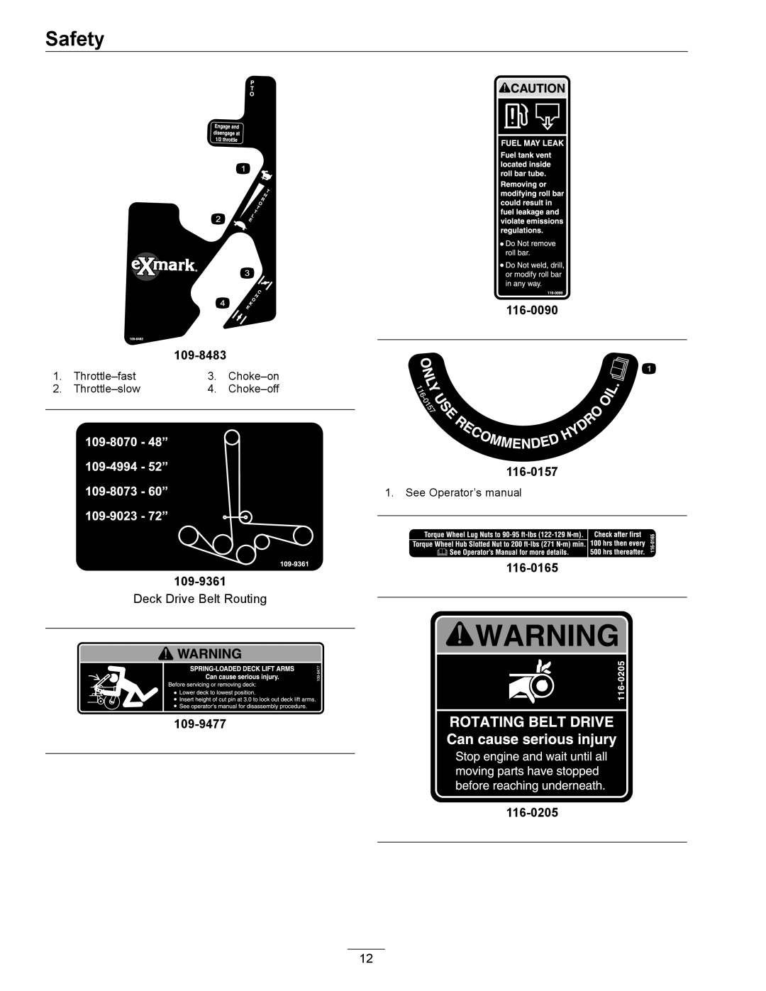 Exmark 4500-466 manual 109-8483 