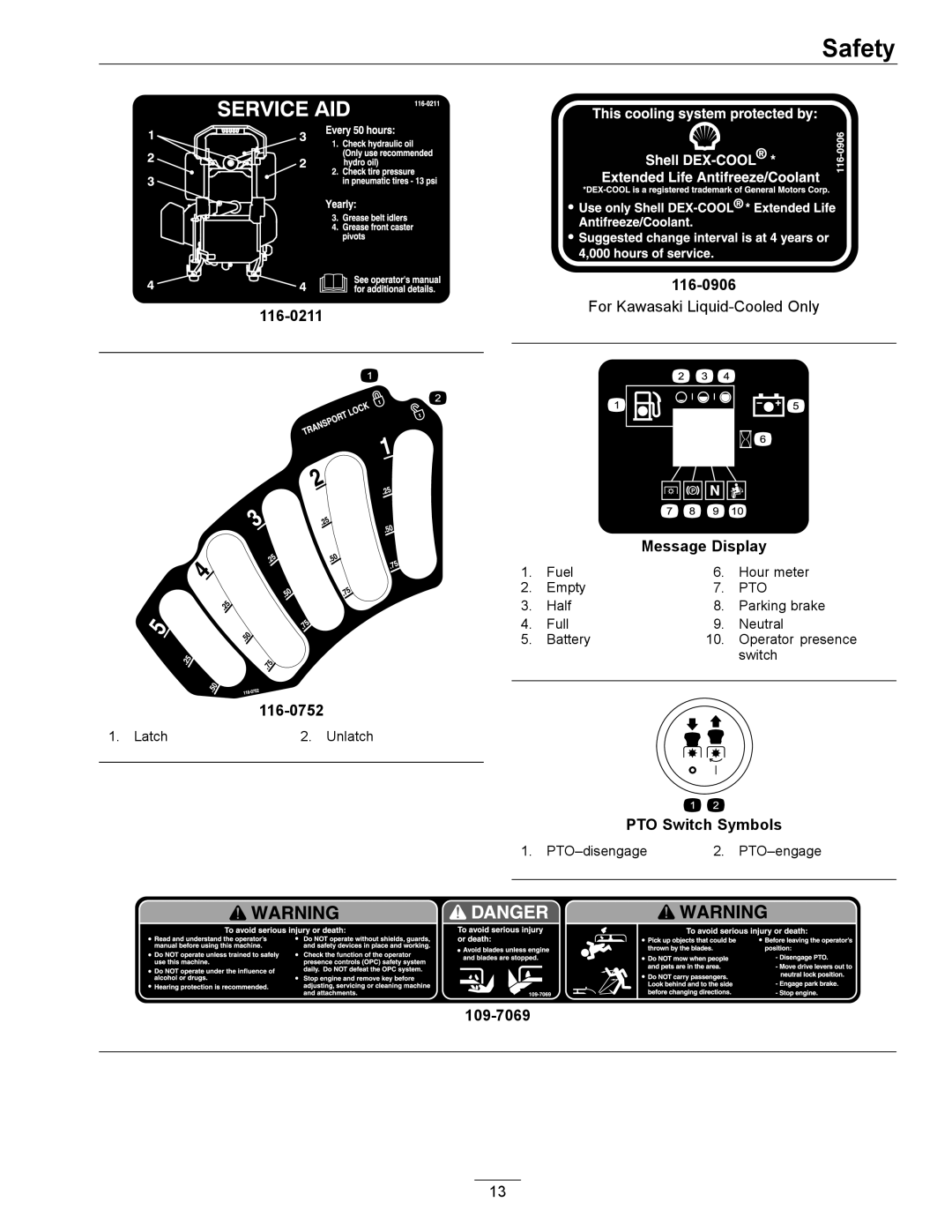 Exmark 4500-466 manual 116-0211 