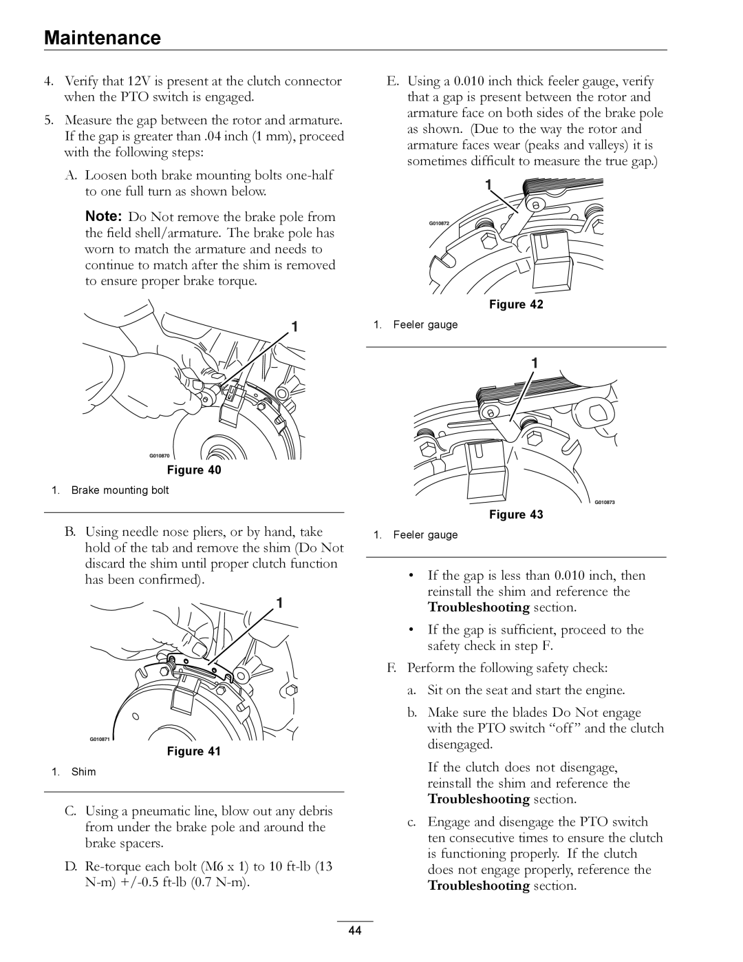 Exmark 4500-507 manual Shim 