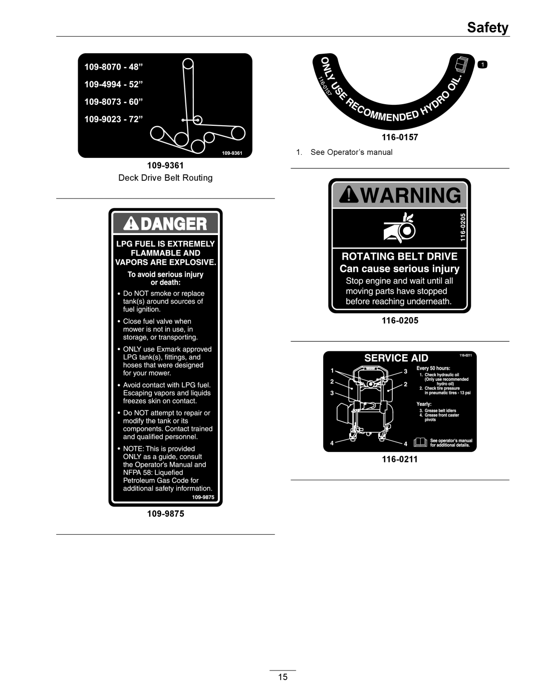 Exmark 4500-645 manual 116-0157 