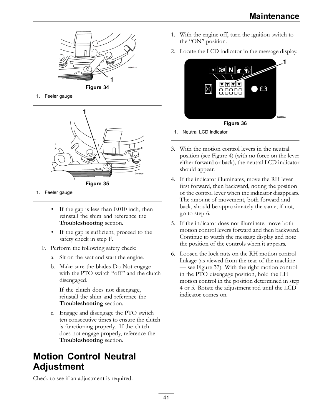 Exmark 4500-759 Rev A manual Motion Control Neutral Adjustment 