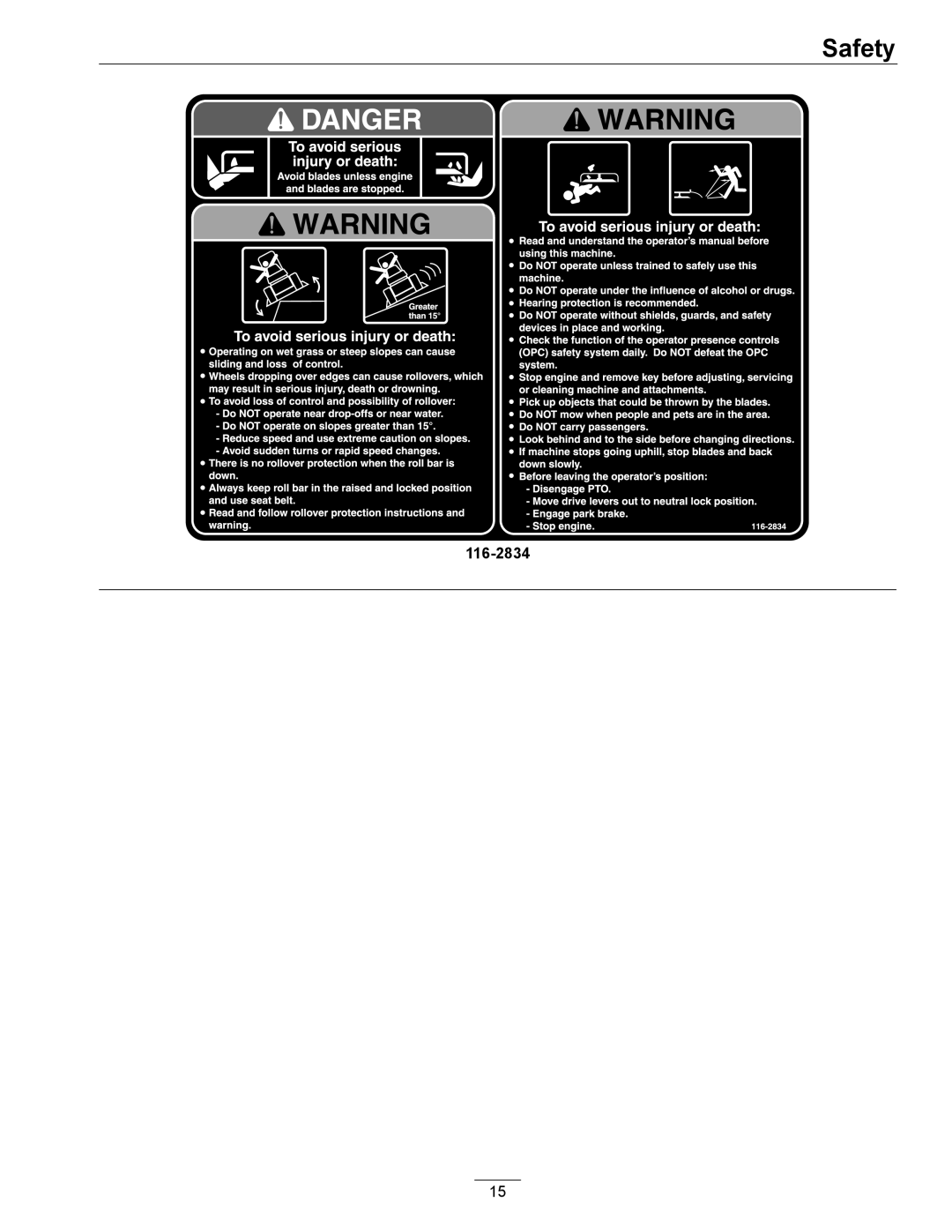 Exmark 00 & Higher, 850 manual 116-2834 