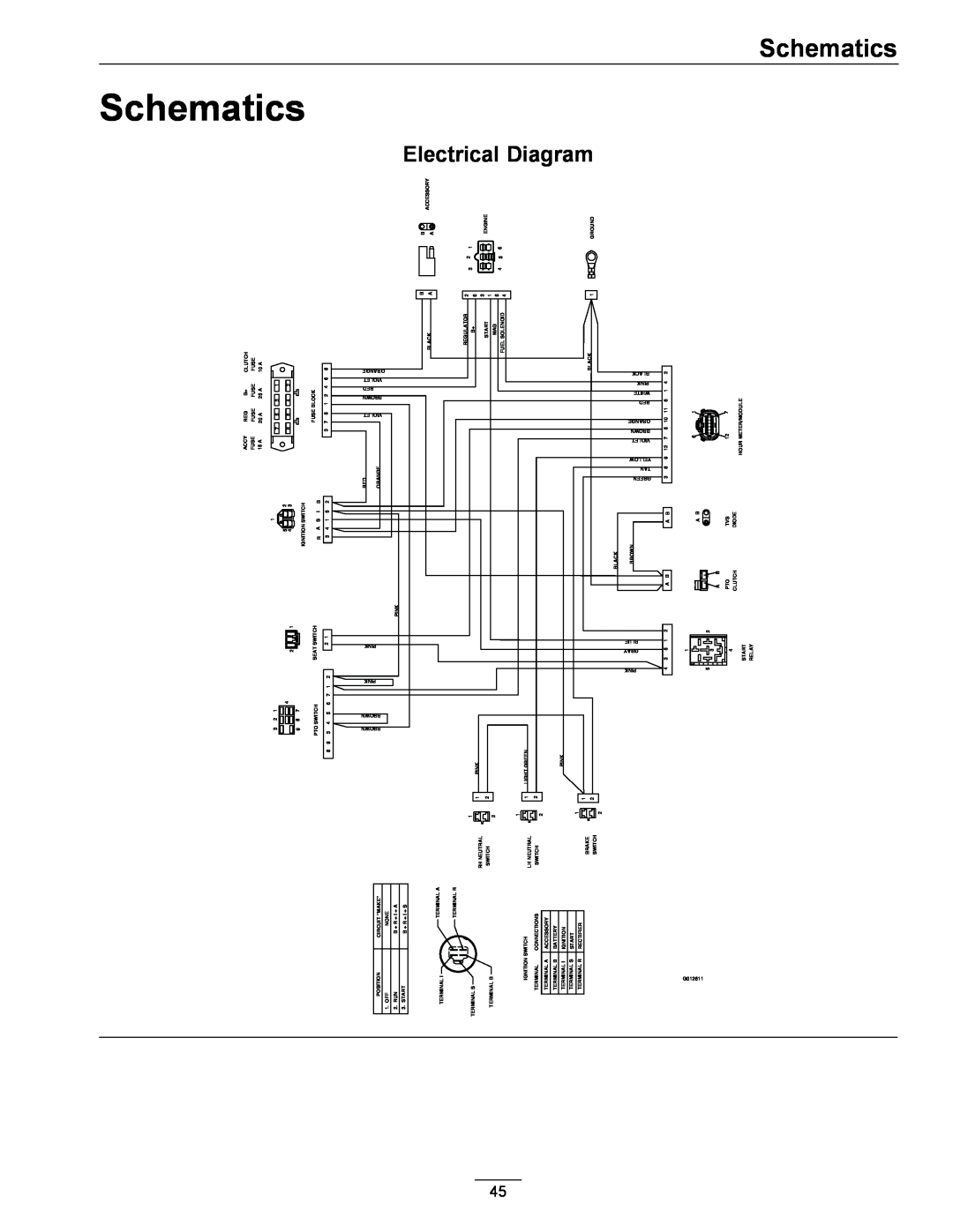 Exmark 00 & Higher, 850 manual Schematics, Electrical Diagram 