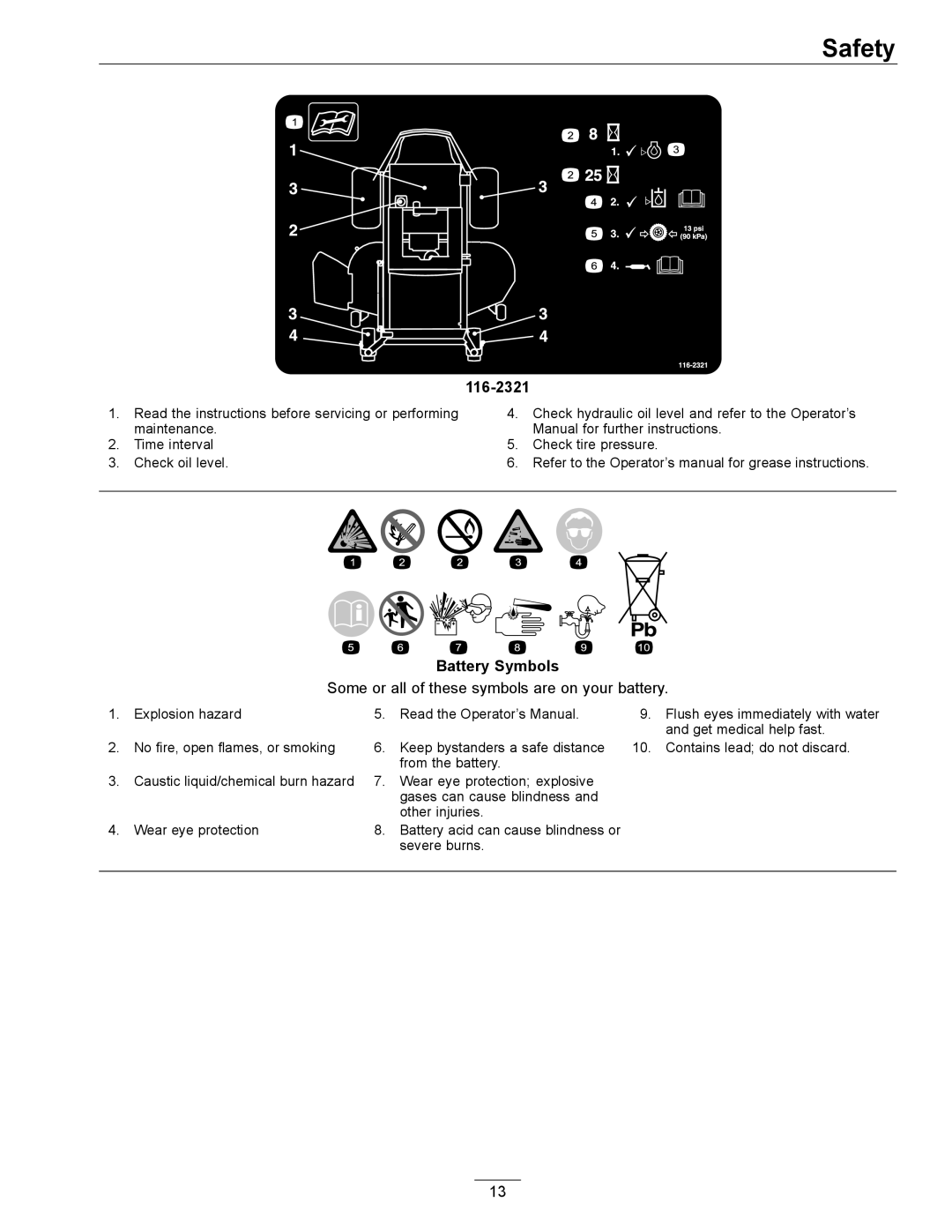 Exmark 850000 AND HIGHER manual 116-2321 