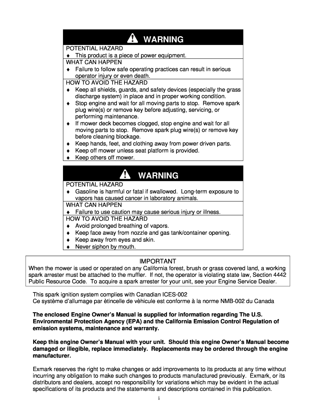 Exmark FMD 524, FMD 604 manual 