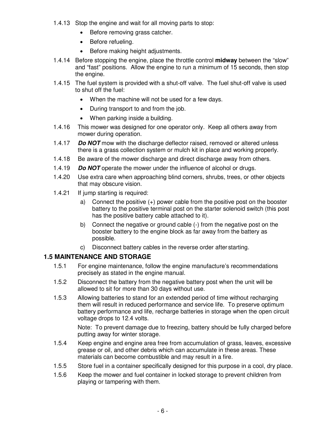 Exmark FMD524 manual Maintenance and Storage 