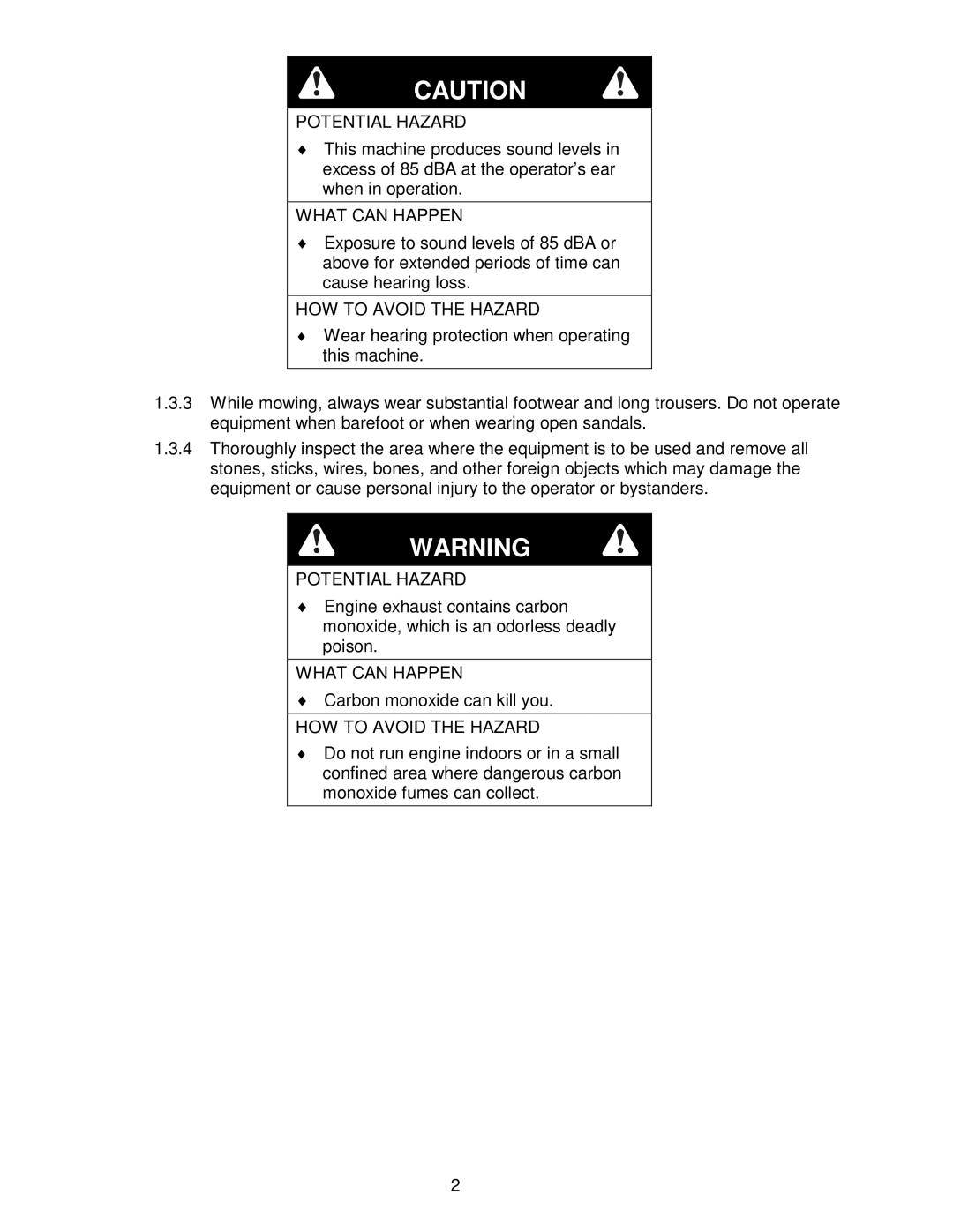 Exmark FR20KC, FR27KC, FR23KC manual Carbon monoxide can kill you 