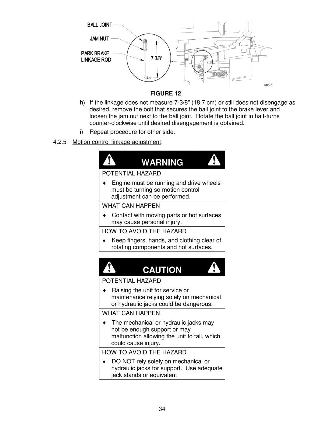 Exmark Frontrunner manual Potential Hazard 