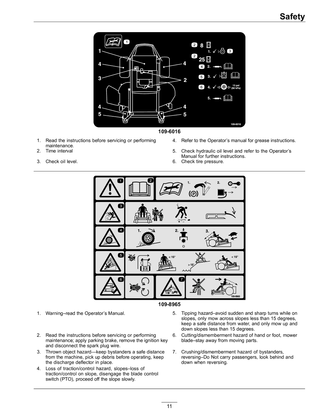 Exmark Lawn Mower manual 109-6016 