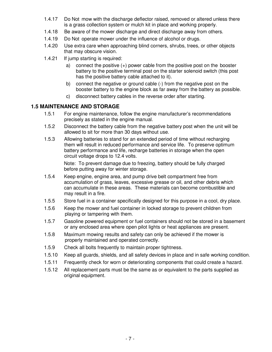 Exmark Lawn Tractor manual Maintenance and Storage 