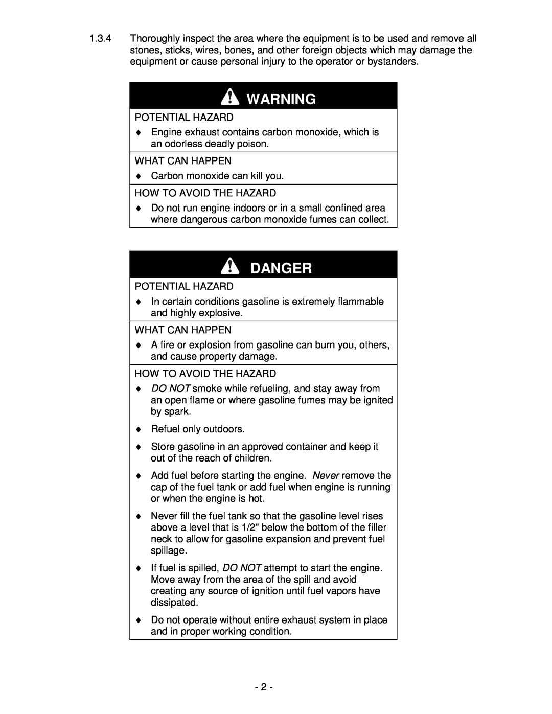 Exmark Lawn Tractor manual Danger 