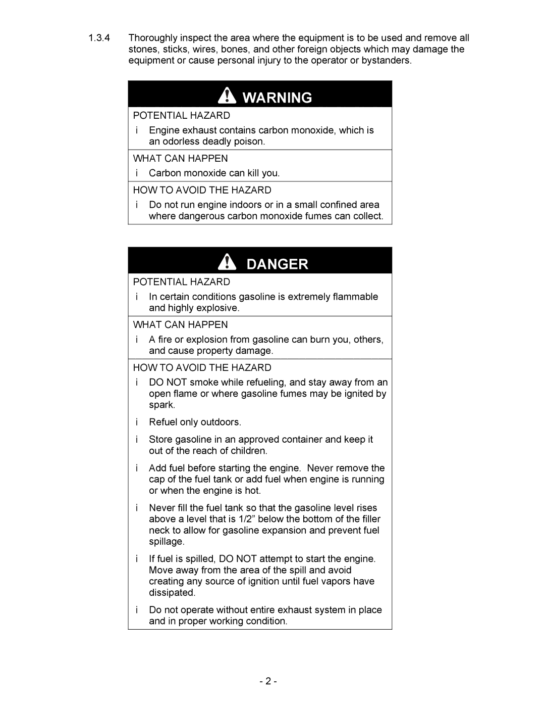 Exmark Lazer HP manual Carbon monoxide can kill you 