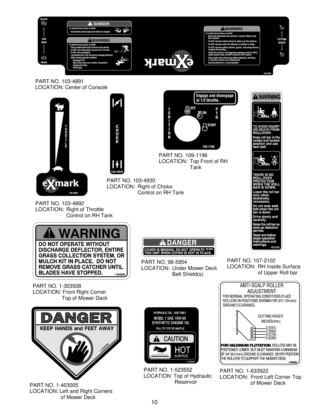 Exmark Lazer Z CT manual 