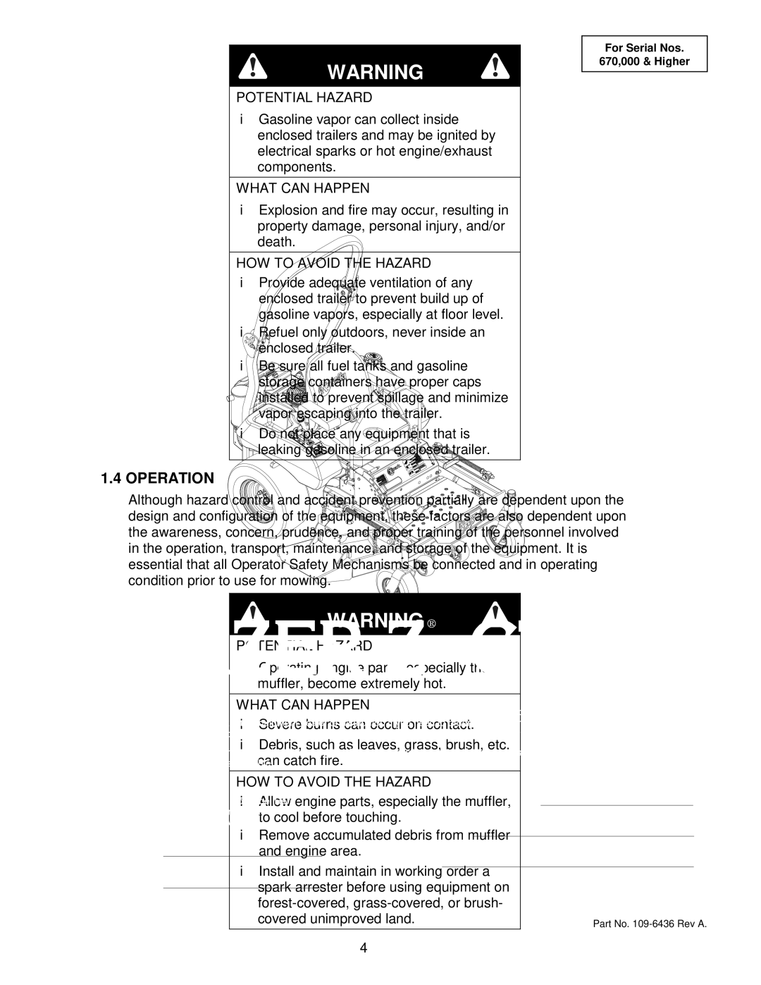 Exmark Lazer Z CT manual Operation 