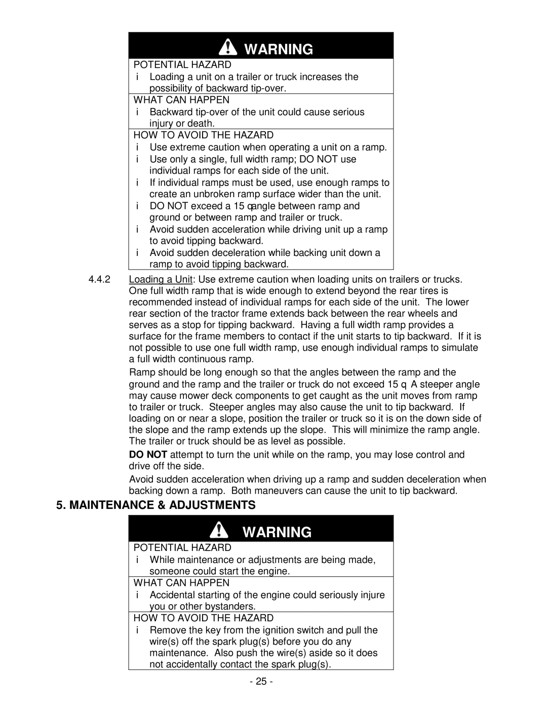 Exmark LAZER Z HP manual Maintenance & Adjustments 