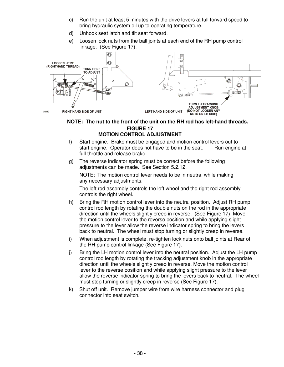 Exmark Lazer Z XS manual Motion Control Adjustment 