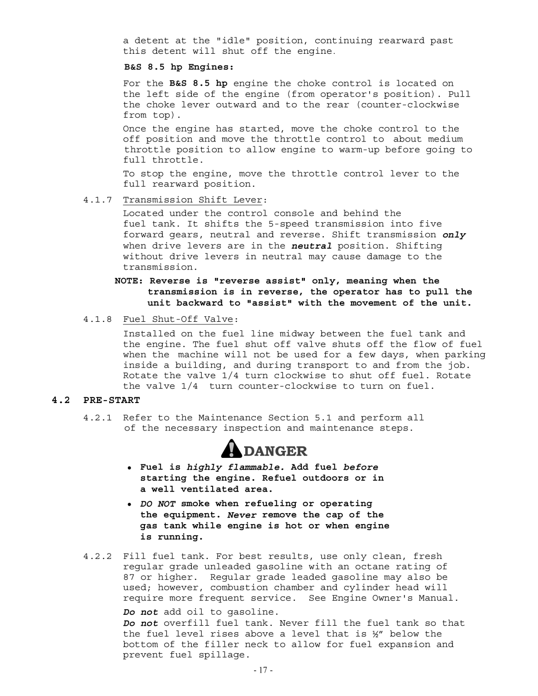 Exmark Lazer Z manual Pre-Start, hp Engines 