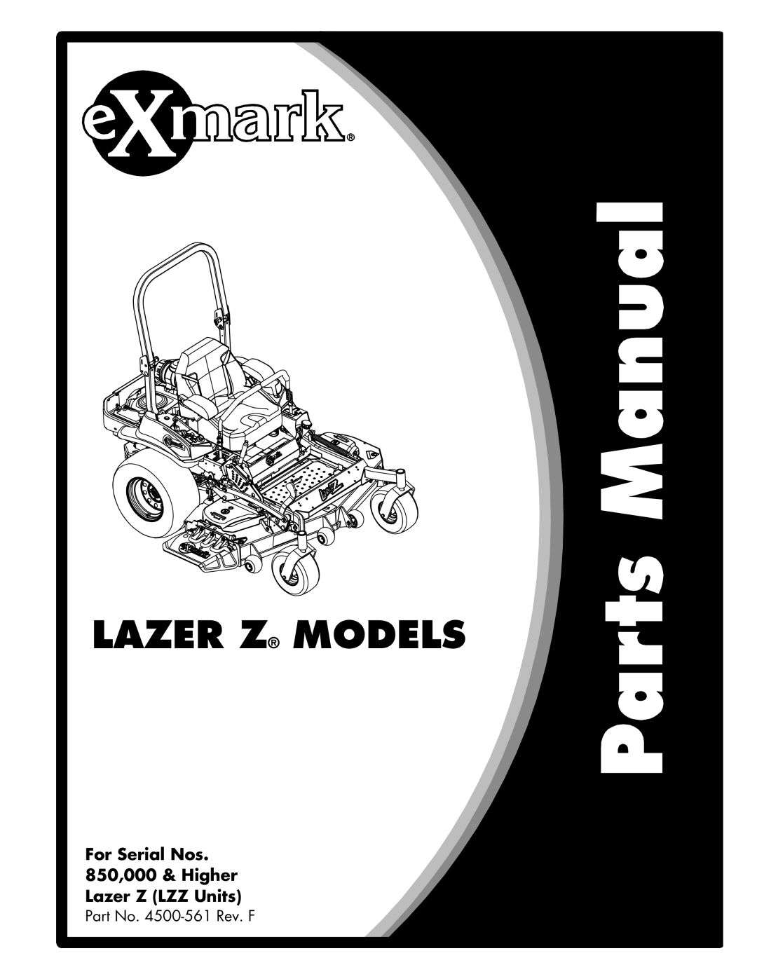 Exmark manual Lazer Z Models 