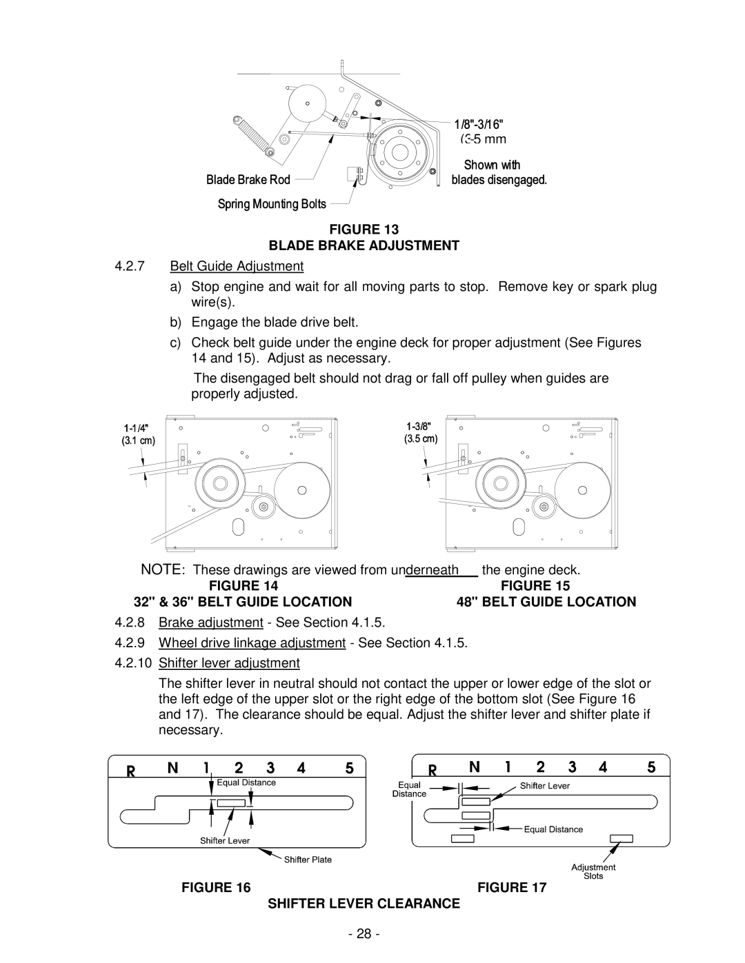 Exmark Lazer ZXS manual Blade Brake Adjustment 