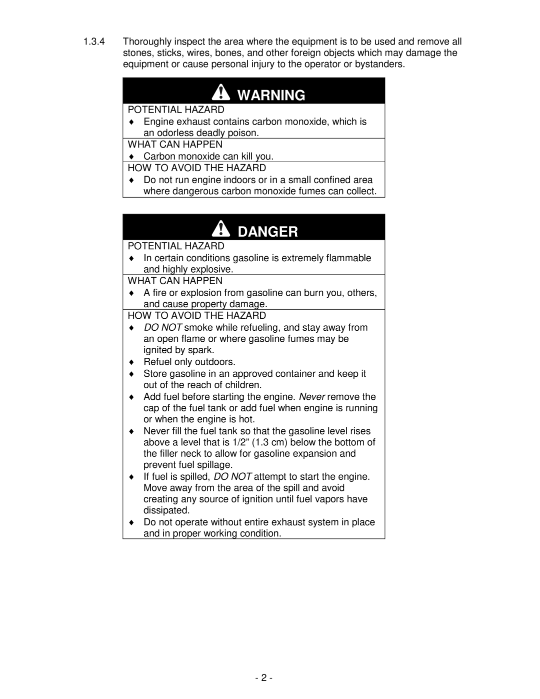 Exmark Lazer ZXS manual Carbon monoxide can kill you 