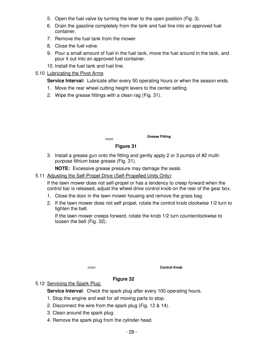 Exmark Metro 21 Series manual Grease Fitting 