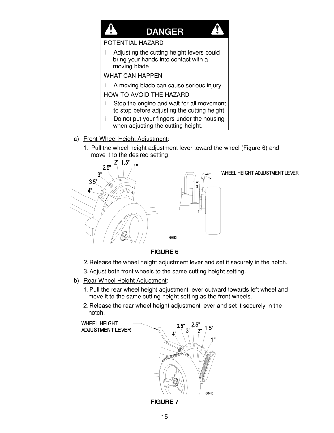 Exmark Metro 26 manual Moving blade can cause serious injury 