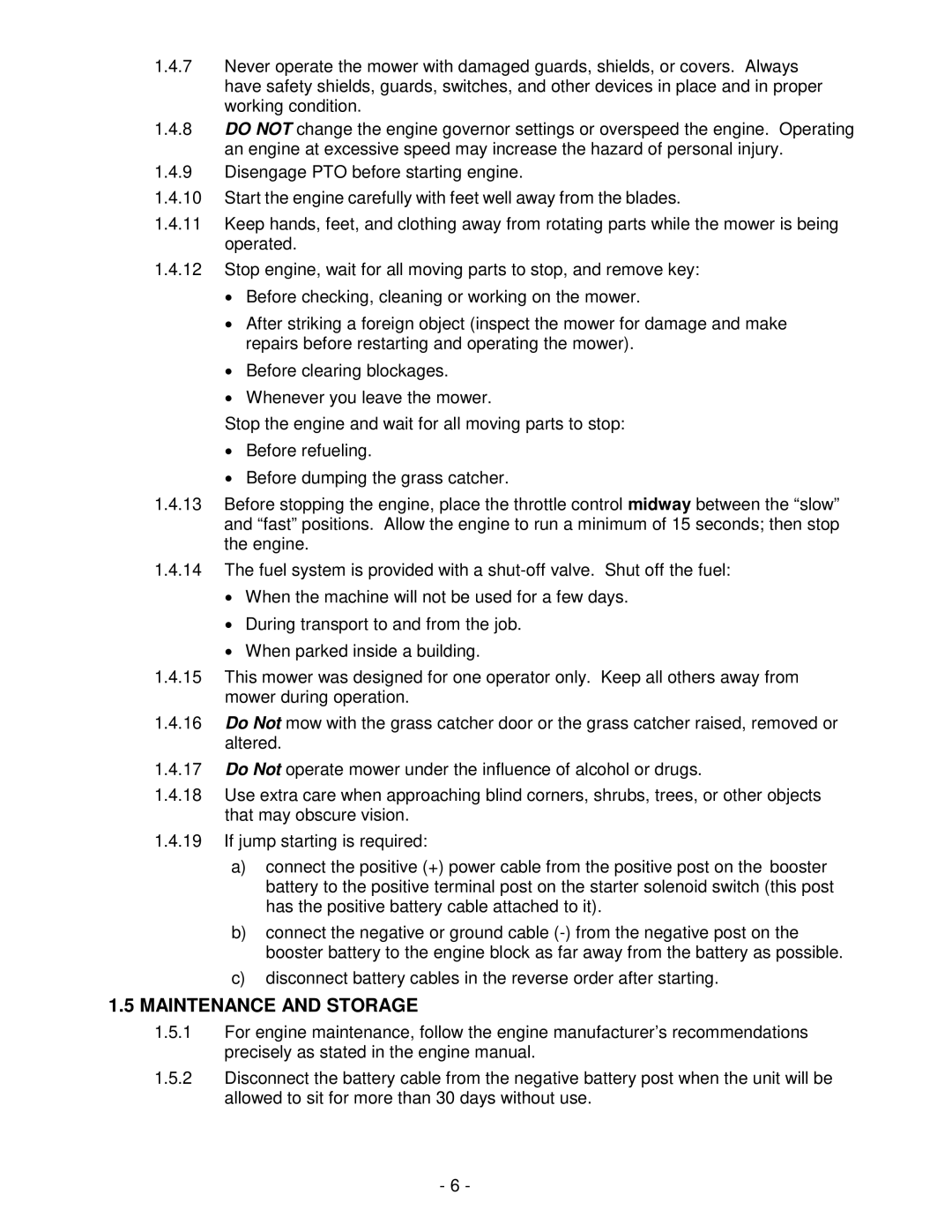 Exmark NAV27KC, NAV20KC manual Maintenance and Storage 