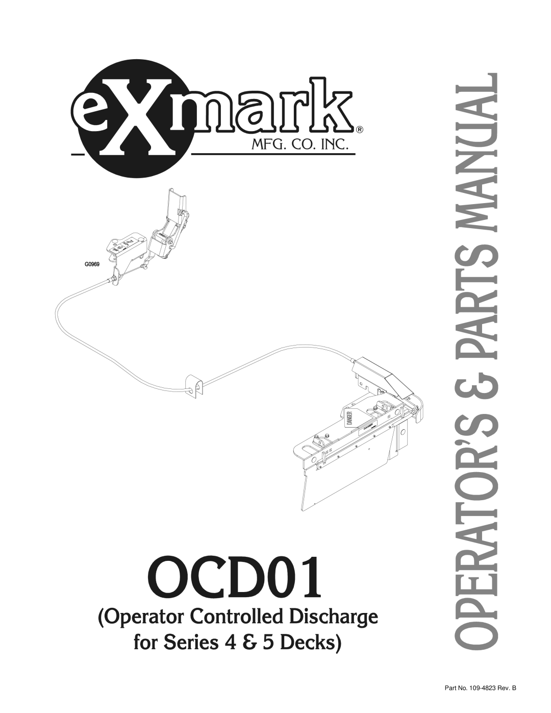 Exmark OCD01 manual Mfg. Co. Inc 