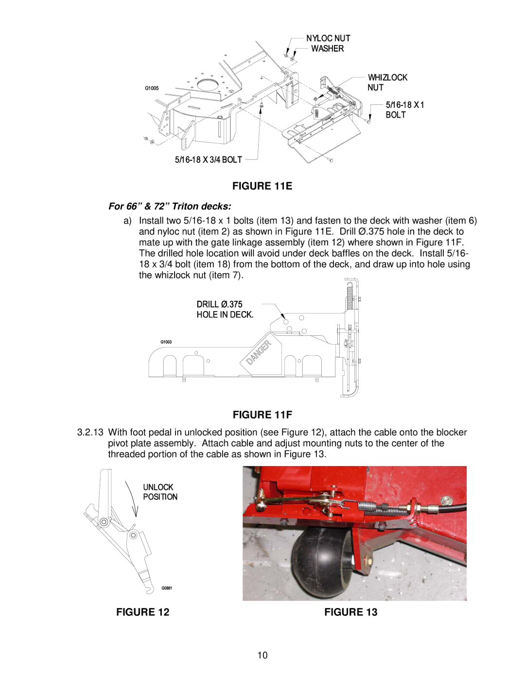 Exmark OCD01 manual For 66 & 72 Triton decks 