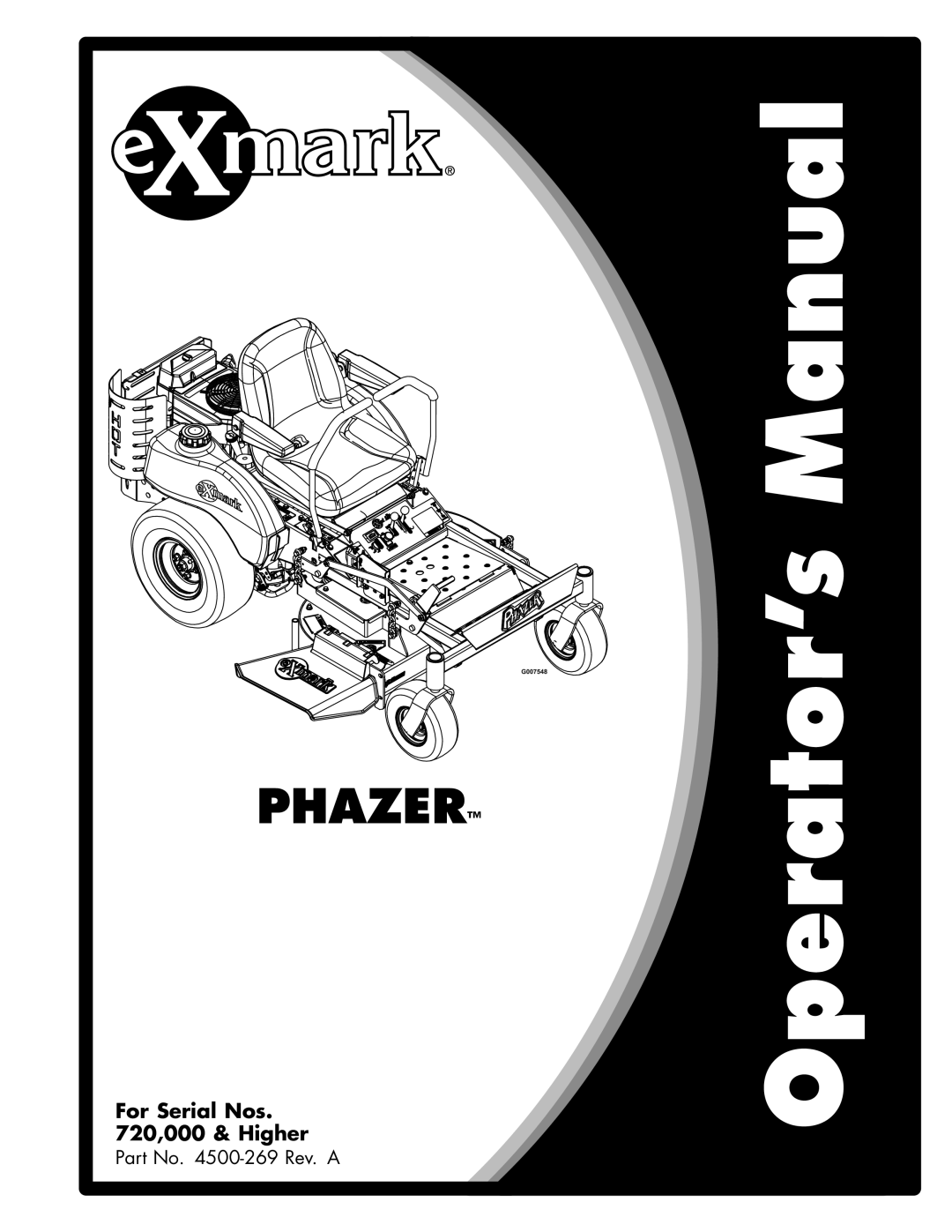 Exmark Phazer manual 