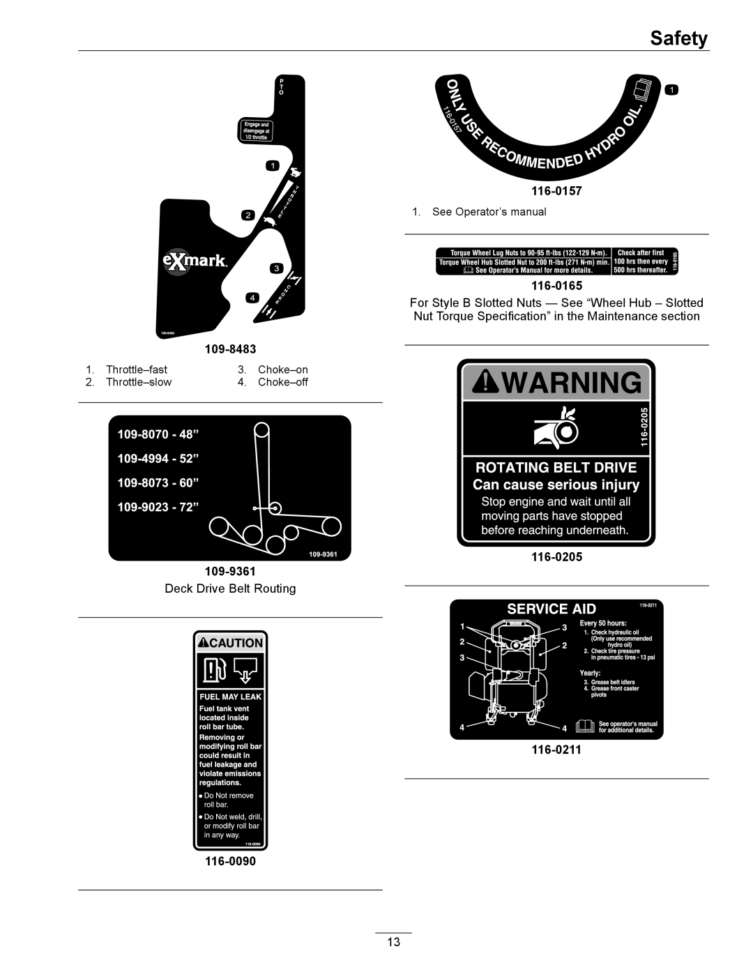 Exmark Series X manual 109-8483 