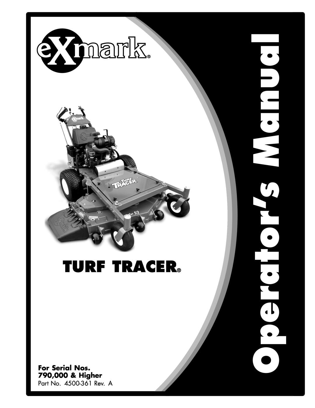 Exmark TT23KAE, TT20KCE manual Turf Tracer, For Serial Nos 790,000 & Higher 