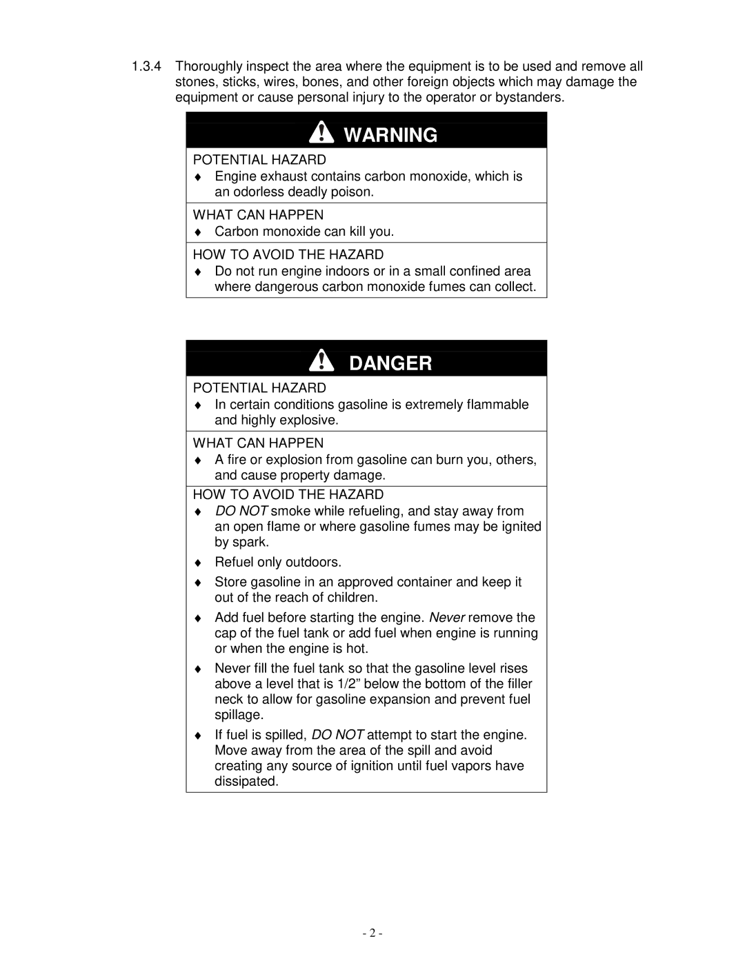 Exmark TT23KCC, TT23KAC, TT20KCC manual Carbon monoxide can kill you 