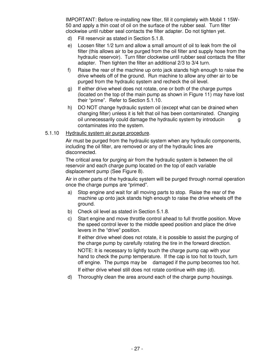 Exmark Turf Tracer HP manual 