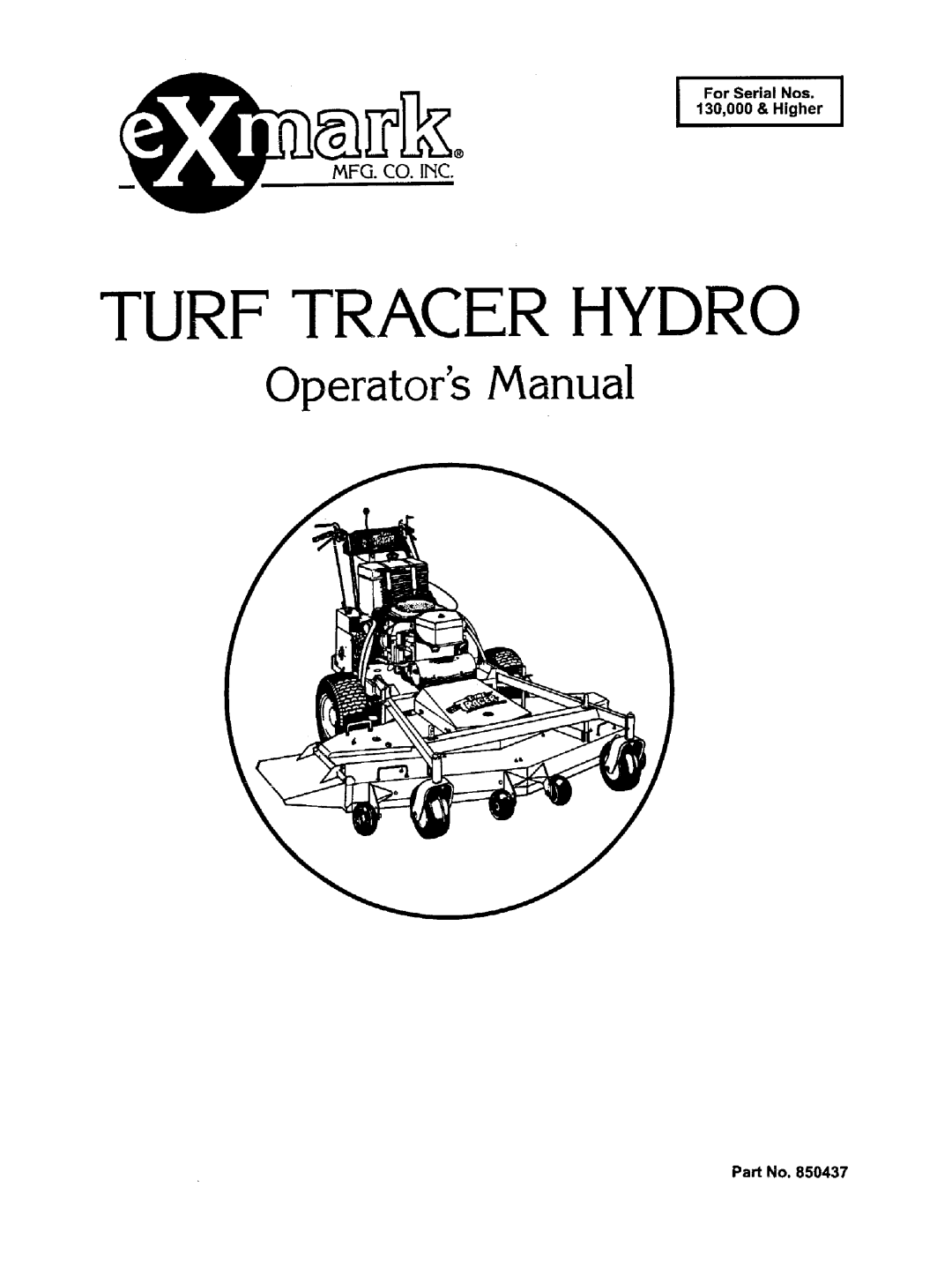 Exmark Turf Tracer Hydro manual 